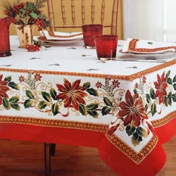 Christmas Style Tablecloth Waterproof Cloth Rectangular Round Tablecloths European Waterproof Tablecloth For Rectangular Table