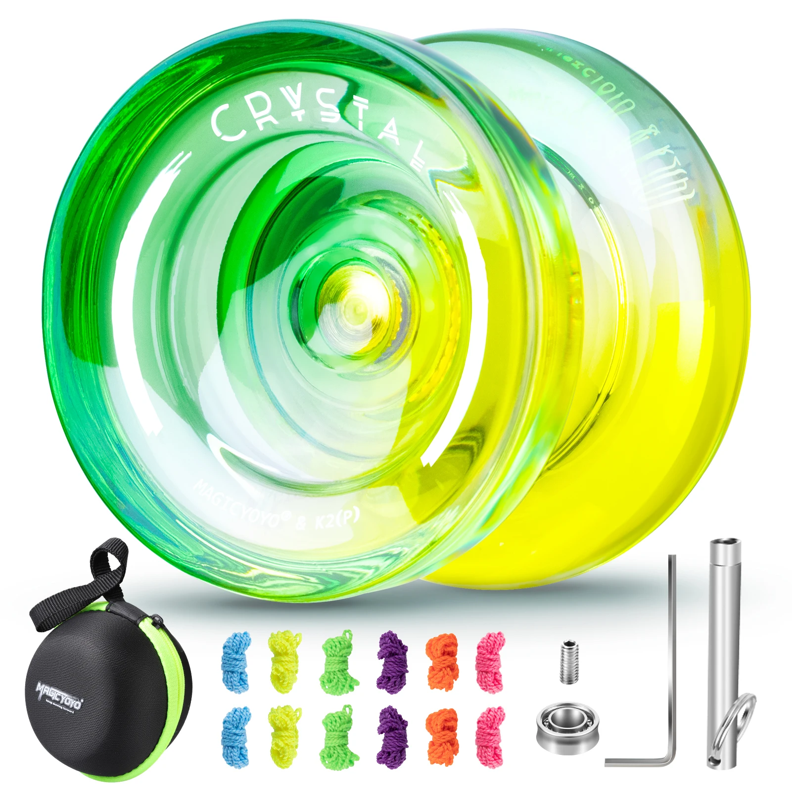 MAGICYOYO Yoyo plastik fungsi ganda yo-yo K2 Crsytal Gradient Yoyo