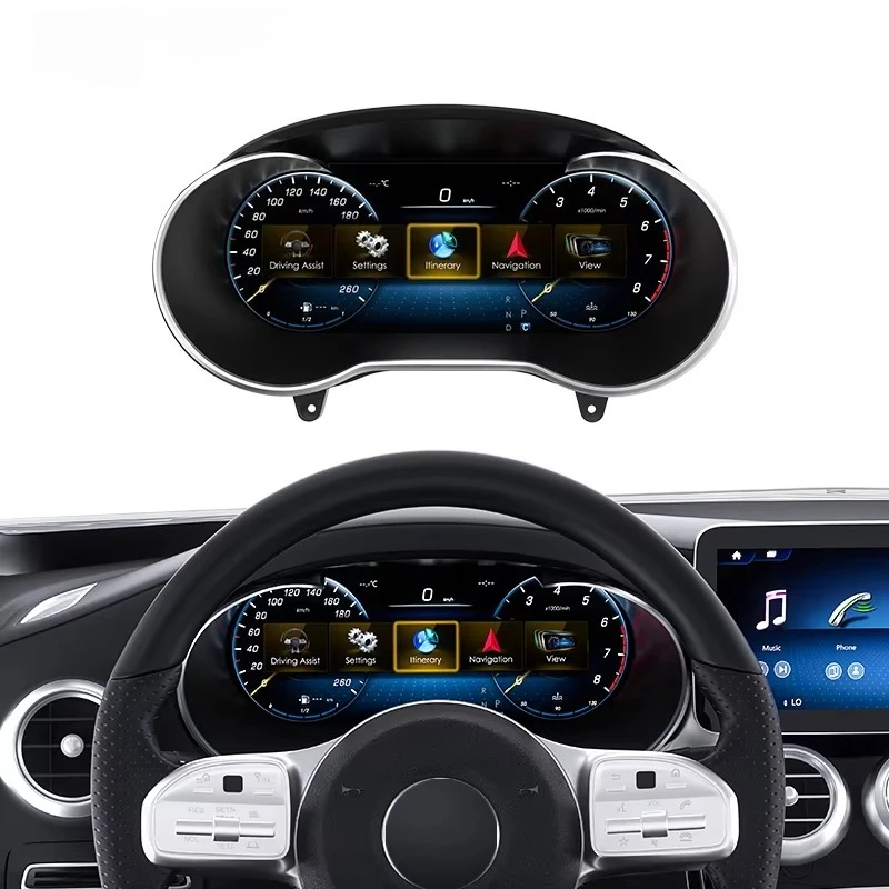 12.3 Inch LCD Display Instrument Digital Cluster for Mercedes C Class W205