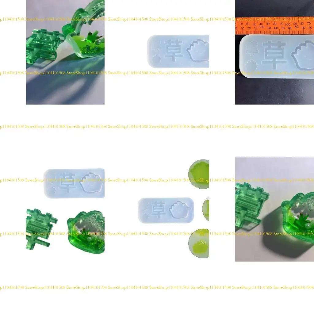 

15YC Resin Shaker Fillings Mold DIY Grass Epoxy Resin Mold for Quicksand Casting Mold