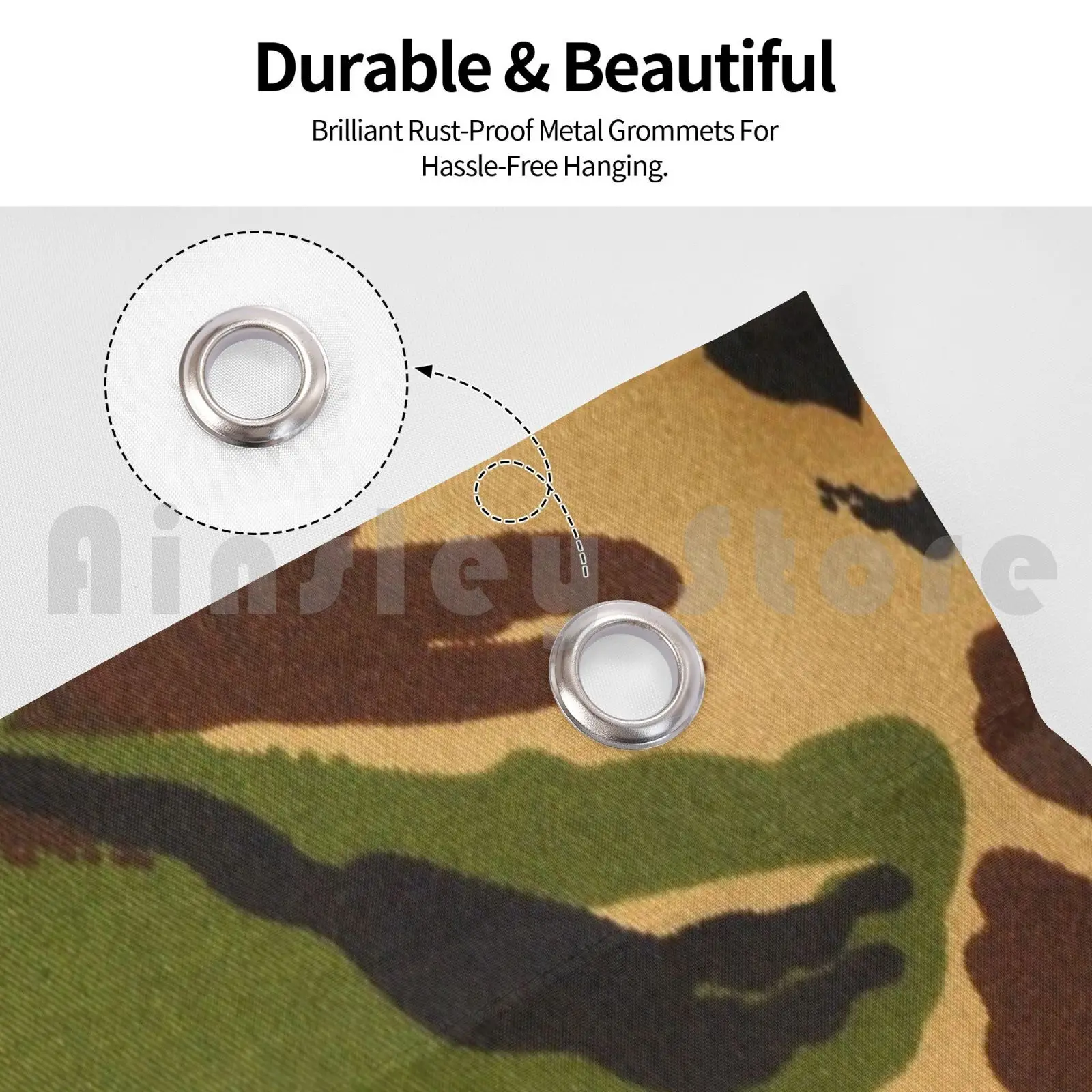Camouflage Flag Car Flag Funny Camo Camouflage Brown Green Ochre Saffron Yellow Older Style Army