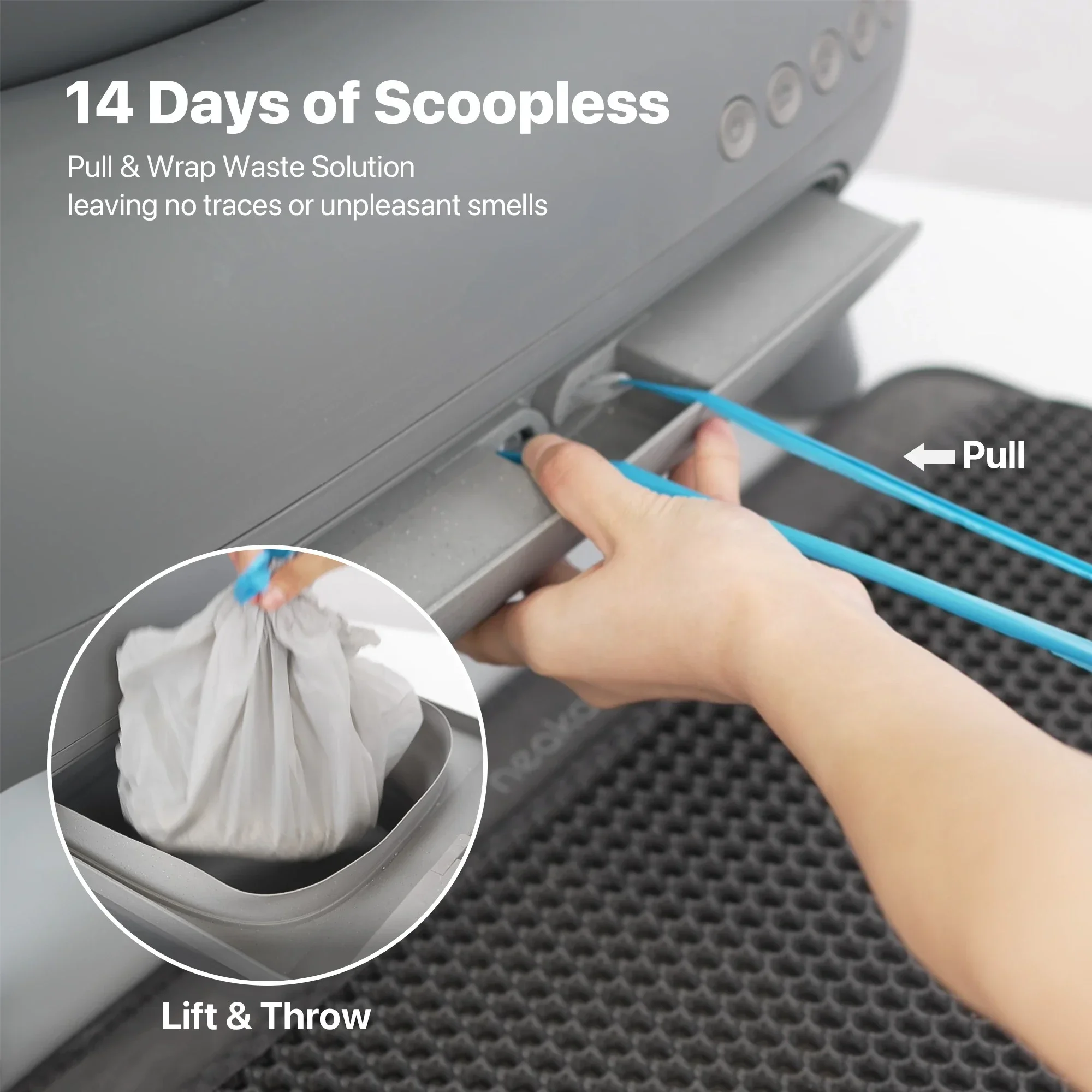 Top Quality First Deodorizing Open-top Low Noise Automatic Cat Box