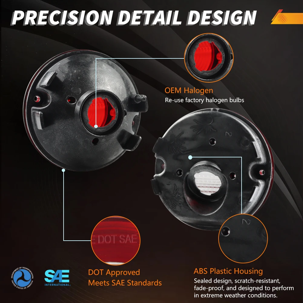 4 pz/set luci freno posteriori e lampade di backup adatte per Chevrolet Corvette C3 1975 1976 1977 1978 1979 senza lampadina/presa