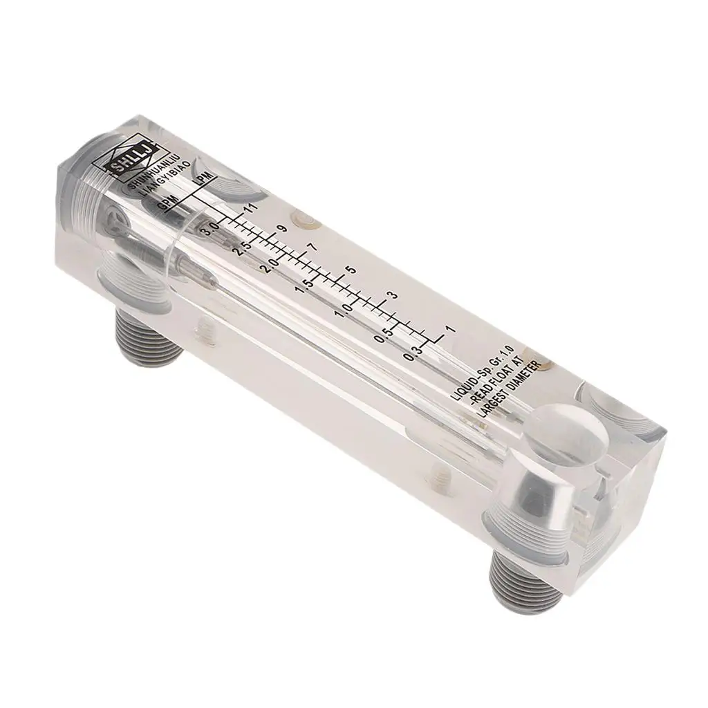 Acrylic Flowmeter Water Flow Meter Panel Mount Type for Pure Water Equipment and Pipe Connection