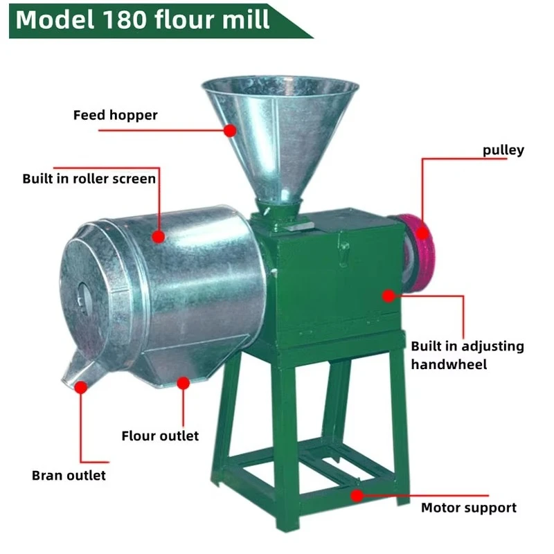 New High-Accuracy Motor Flour-Milling Machine/Wheat Processing Machine/Flour Making Machine 2.2KW 220/380V