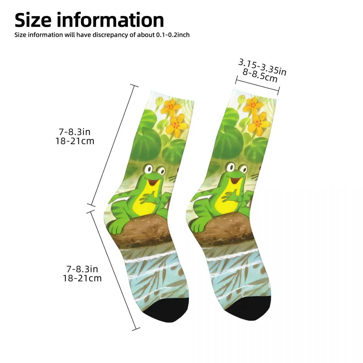 Funny Happy Sock for Men Cute Vintage The Little Mole Quality Pattern Printed Crew Sock Casual Gift