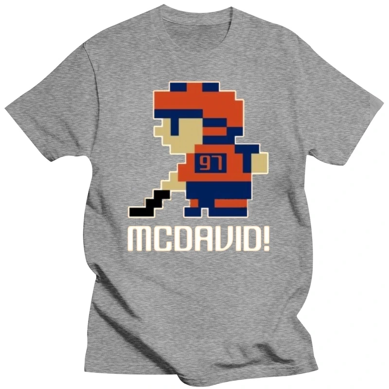 Connor Mcdavid # 97 Tecmo Edmonton Hockey Athlete Fan T Shirt