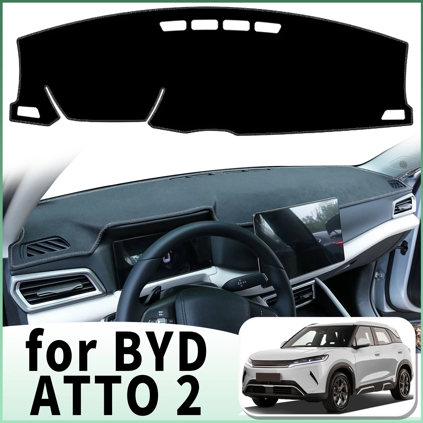 

for BYD ATTO 2 ATTO2 2024-2026 Yuan Up Pro Dashmat Dashboard Cover Pad Accessories DashMat Sunshade Protective Carpet Leather