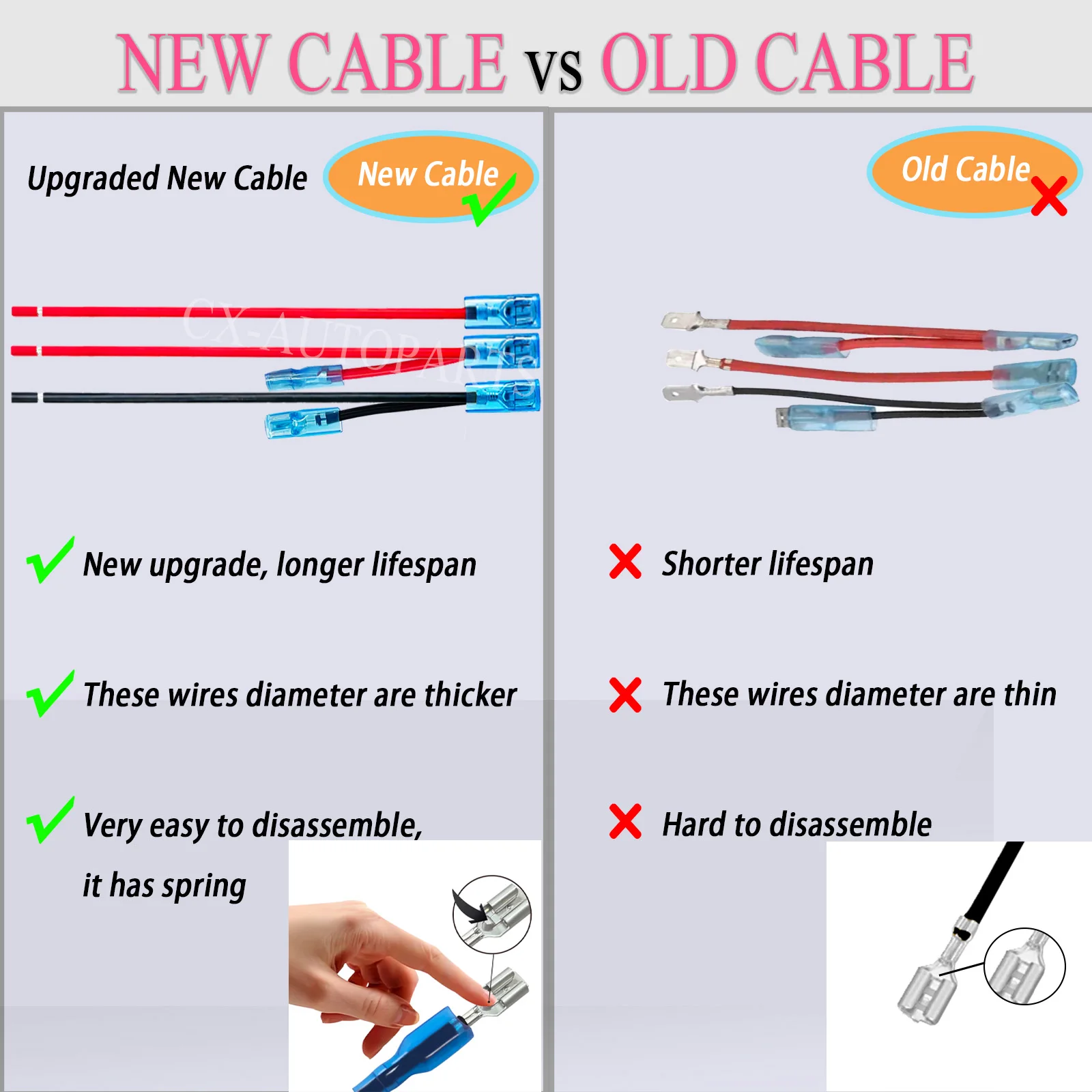 5 قطعة سلك لصق سريع 6.3 مللي متر أنثى المجرف تجعيد محطة سلك موصل أحمر أسود أزرق واحد سلك مزدوج لمقبس التبديل الروك #5