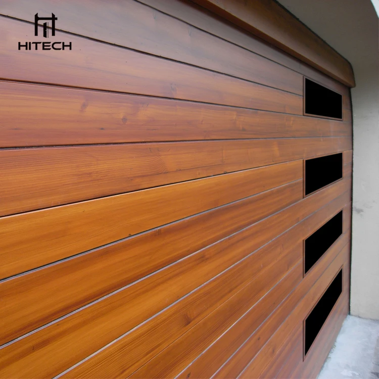 Hitech Moderne Garagentore mit ferngesteuertem Glas und Schnittfläche aus Aluminium mit Fenstern
