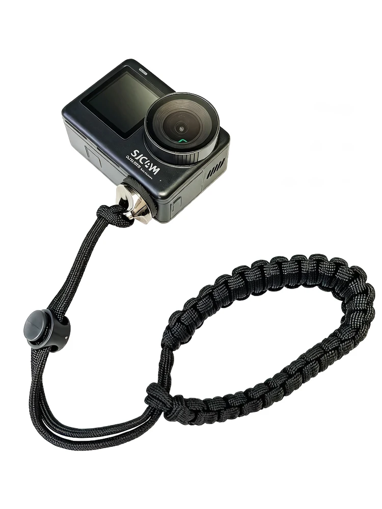 Sangle de poignet en nylon tressé, cordon de sécurité pour GoPro Hero 13 12 11 10 9 insta360 X5 X4 X3 DJI OSMO Action 6 5 4 3 DSLR Camera