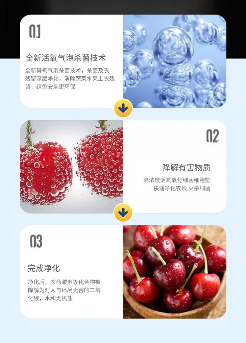 Máquina de lavar vegetais multifuncional doméstica de grande capacidade Legumes