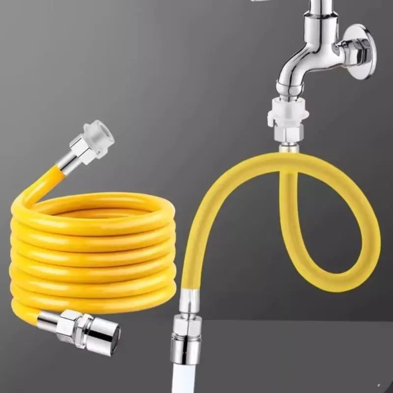 Flexible Splashproof Faucet Extension Tube Stainless Steel Bendable Water Tap Extender For Home Use