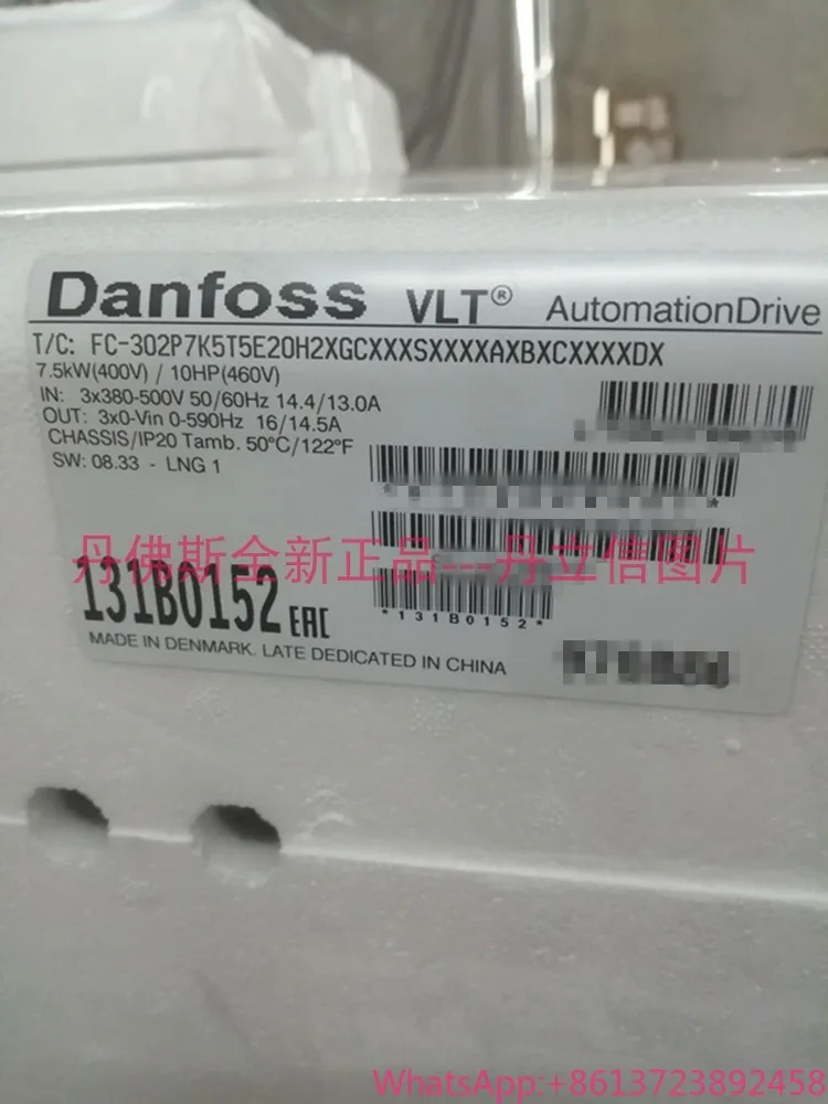 

Оригинальный Danfoss FC-302P7K5T5E20H2XGCXXXSXXXXAXBXCXXXXDX 131B0152