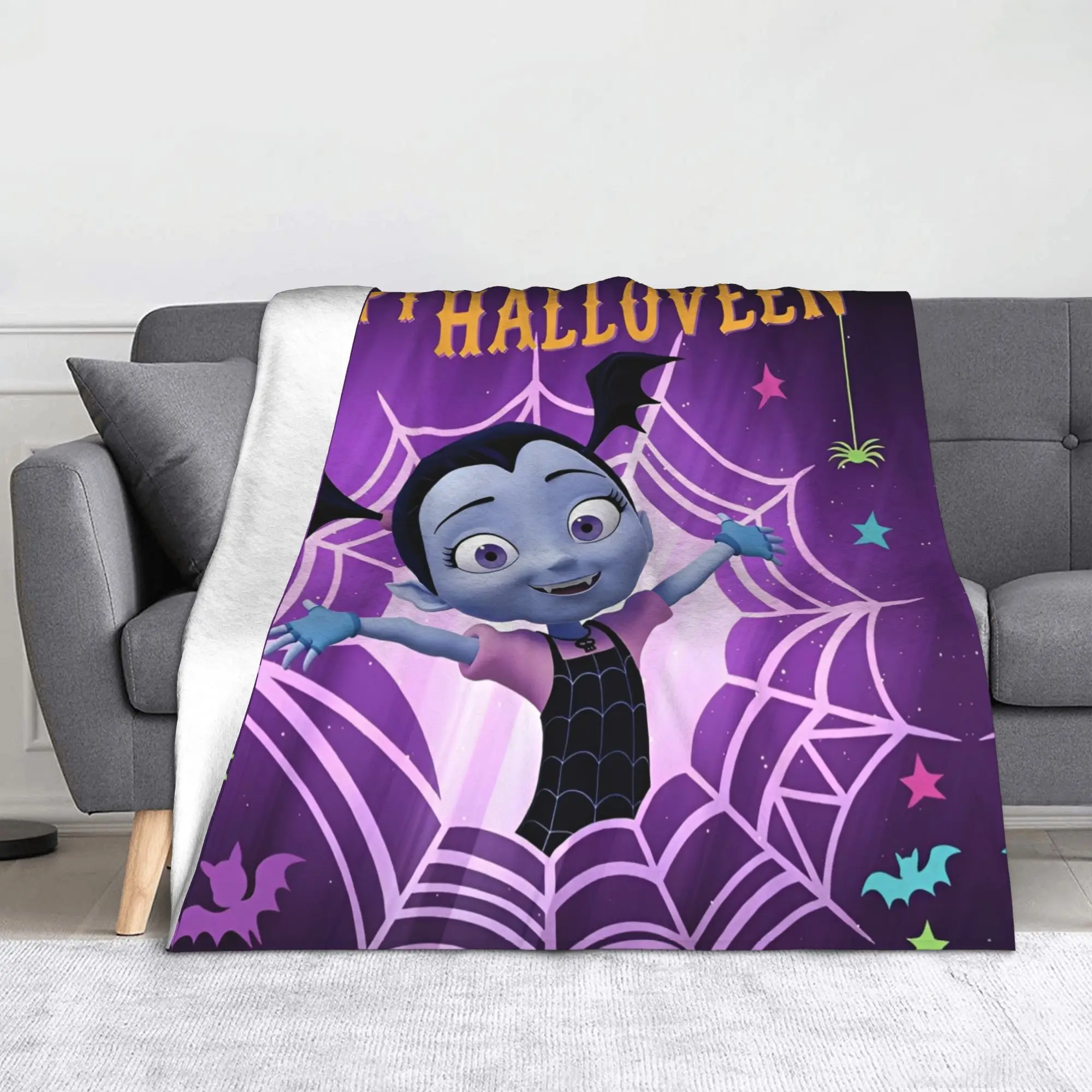 بطانية مصاص الدماء للمراهقين من vampirina بطانيات رمي ناعمة مريحة للأريكة مقاس 50 × 60 بوصة مفرش سرير متعدد المقاسات #1