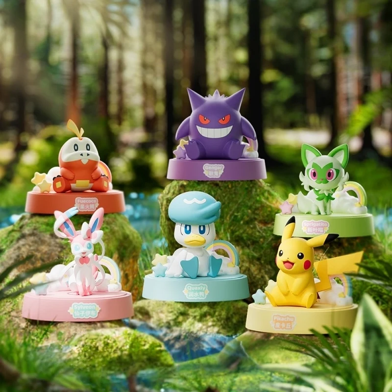 pokemon-modelo-carro-ornamentos-pikachu-sylveon-gengar-figuras-dos-desenhos-animados-brinquedos-das-criancas-animacao-perifericos-presente-de-aniversario-de-natal