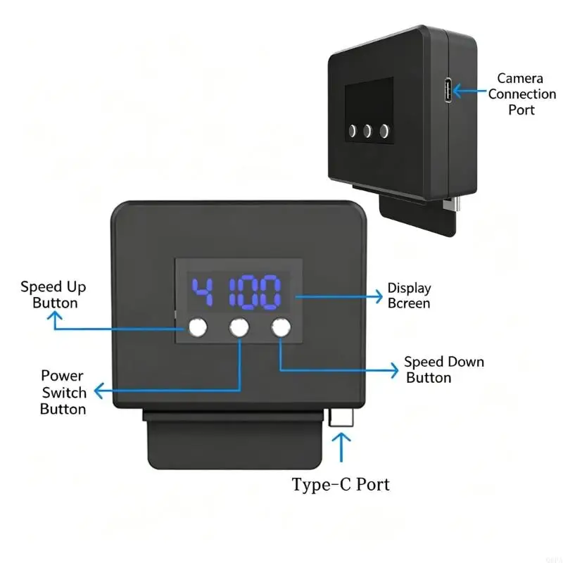 Q6PA Temperature-Controlled Gaming Console Cooling Fan for NS2 Automatic Start and Stop, Multiple Speeds, Auxiliary Circulation