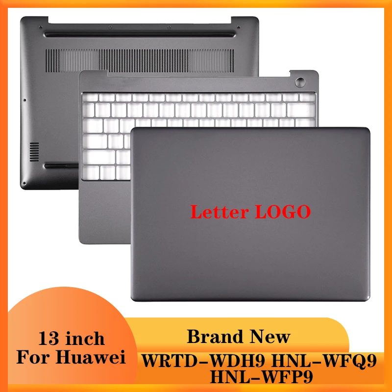 NEW Laptop LCD Back Cover/Palmrest/Bottom Case For Huawei MateBook13 WRTD-WDH9 HNL-WFQ9 HNL-WFP9 Gray Computer Case