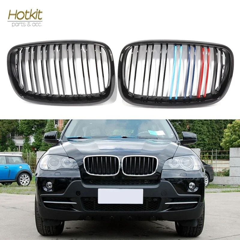 

X6 E71 Grille, Glazing Black ///M Front Bumper Kidney Radiator Grill for BMW X5 X5M E70 2007 - 2013, X6 X6M E71 E72 2008 - 2014