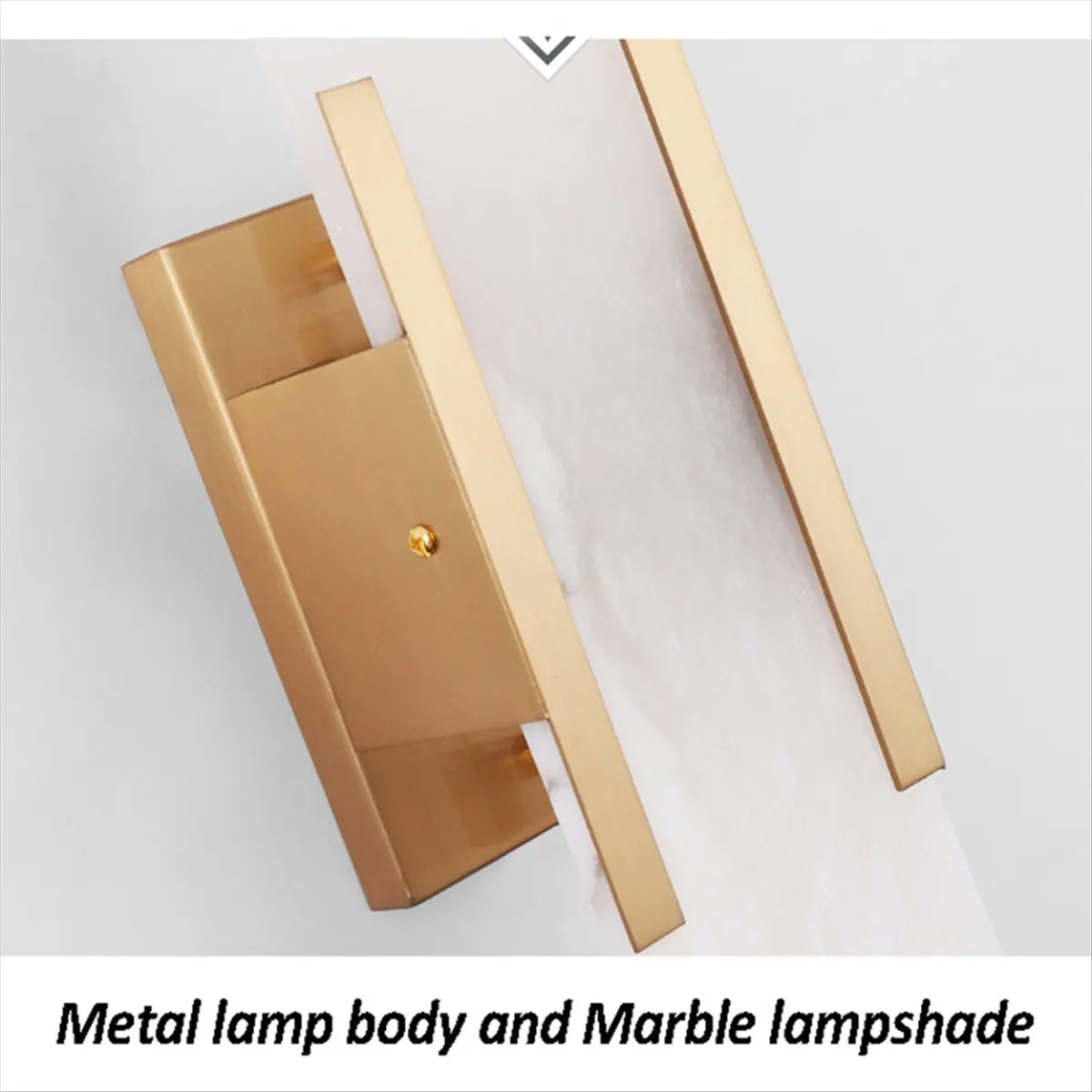 

BABQ Natural Marble Wall Lamp Living Room Bedroom Bedside Decoration Wall Light Golden Hotel Aisle Staircase Sconce