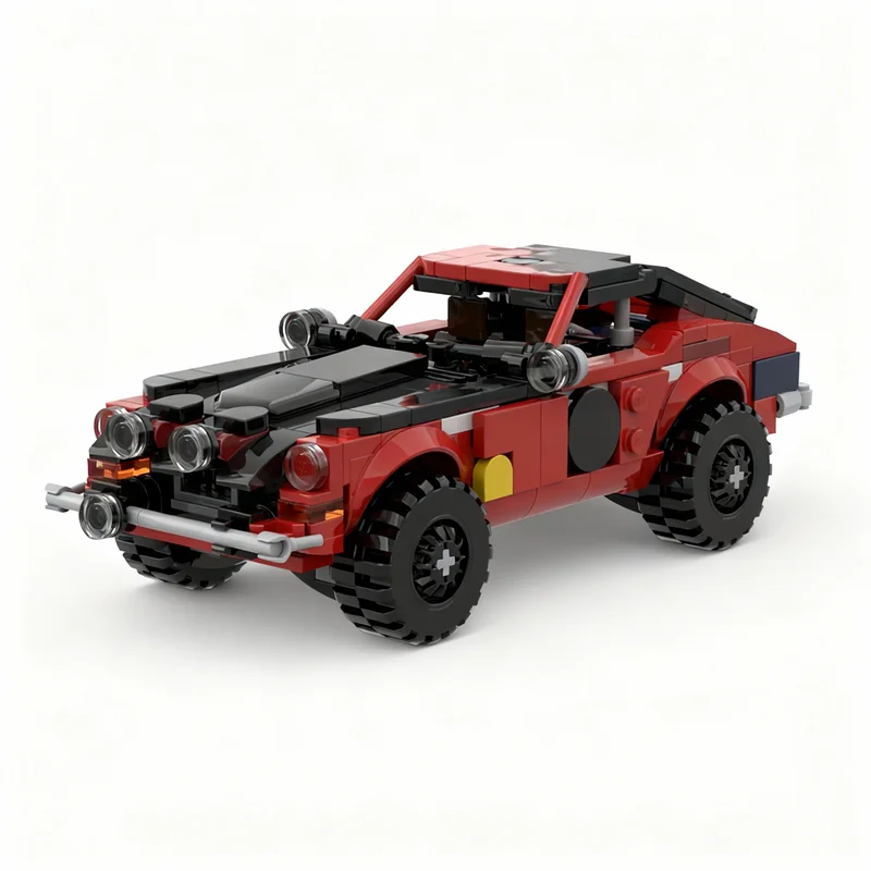 

384PCS MOC City Champions Super Car 71 Datsun 240Z Safari Rally HS30 Model Technology DIY Creative Assembly Brick Display Gift