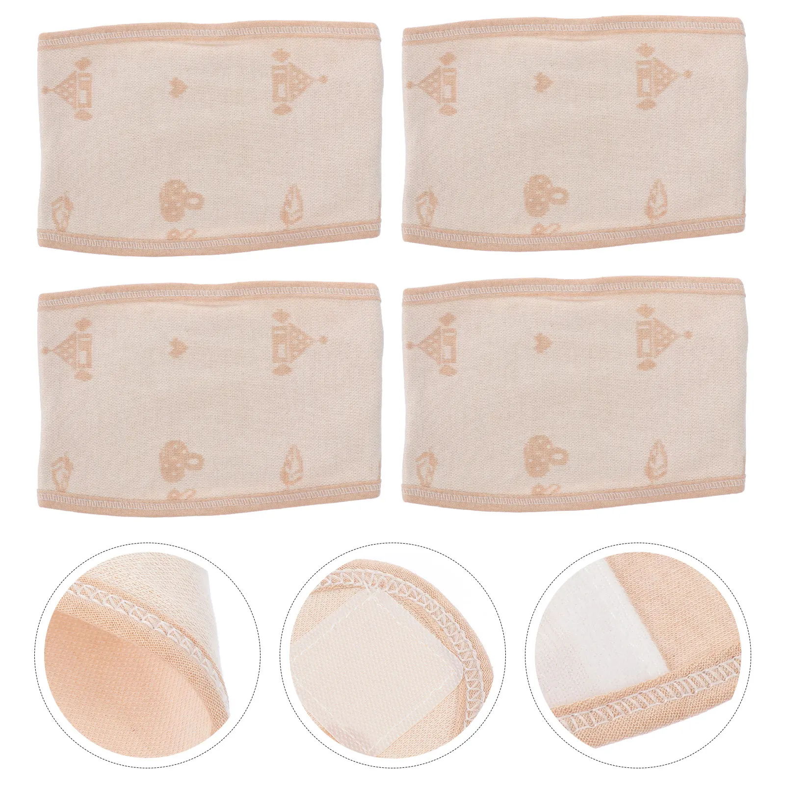 4 قطعة أربطة البطن السرة الطفل القطن الرضع حامي دافئ لينة الجلد ودية الوليد البطن للطفل رضيع #5
