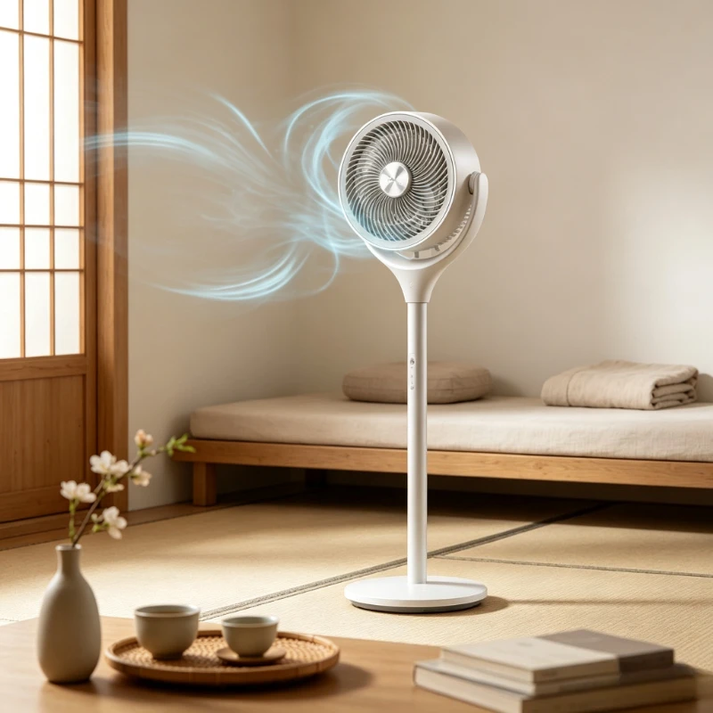 Energy-Saving Air Circulator Fan DC Inverter Floor Fan with Voice Remote & Purification Gentle Soft Wind for Home  Quiet