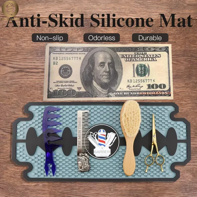 

Профессиональный коврик для парикмахерской, противоскользящий коврик, салонная столешница, машинка для стрижки волос, ножницы, расческа, коврик для рабочей станции, аксессуары для парикмахера