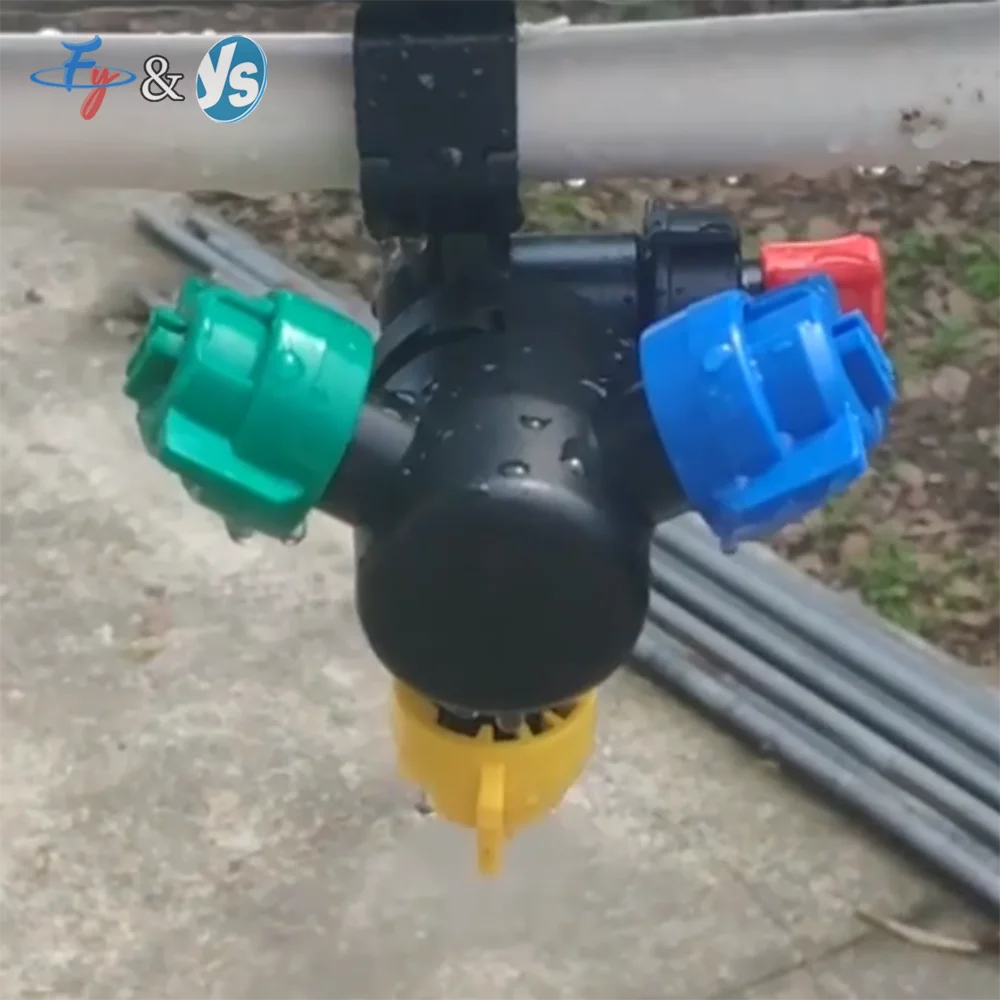 3 & 5 Outlets Agricultural Sprayer Nozzle, Wet Boom Spray Nozzle with Nozzle Body Whole Set for Farm Spraying