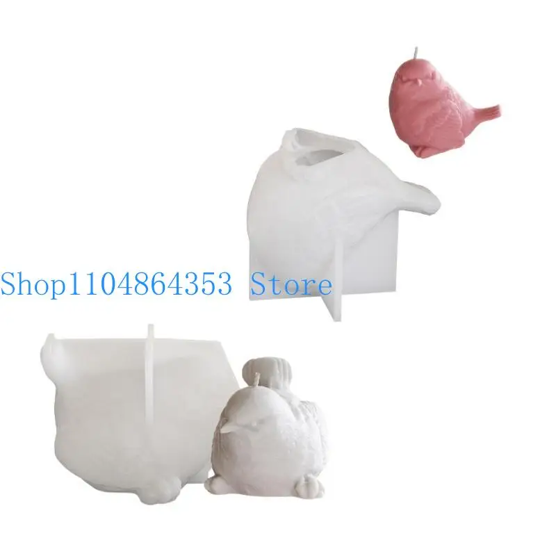 652F Multipurpose Sturdy Silicone Mold for 3D Bird Designs Portable for Craft Creation and Unique Designs Home Accessories