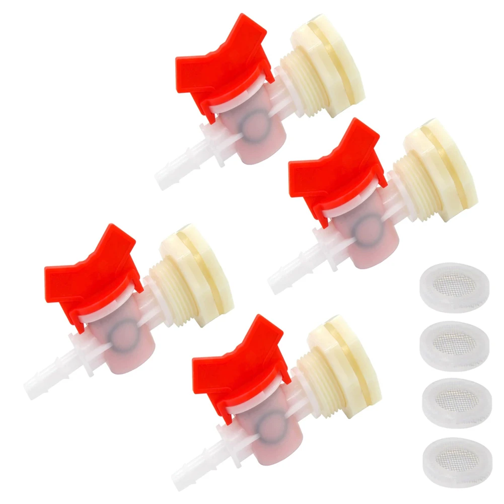 

Комплект соединителей для систем полива животных: шаровой кран-переходник для птицефабрик (как показано на фото), простая установка