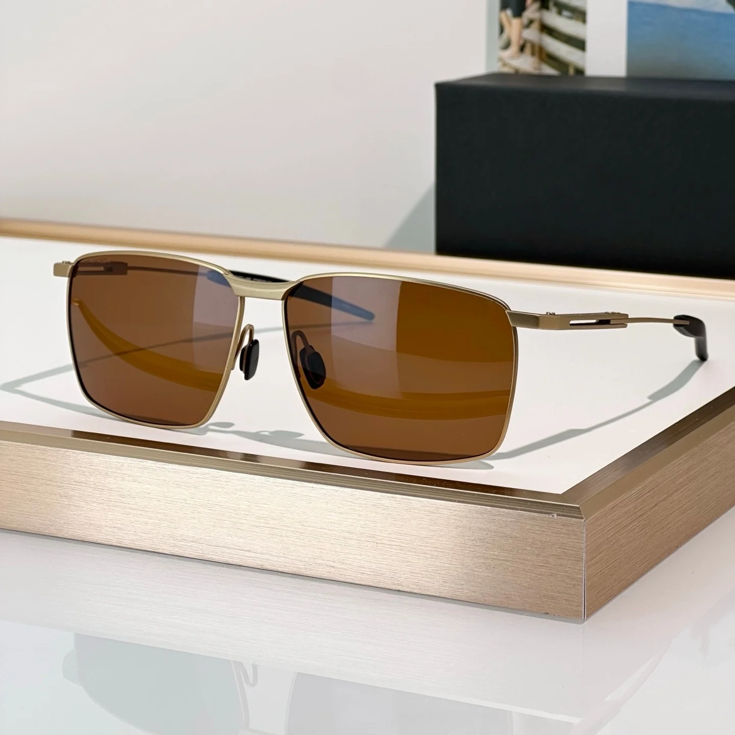 P8987 Vintage Retro Eyeglass Frames Rectangle Alloy Famous Brand Men's Glasses Frames Designer Classic Women's Glasses Frames