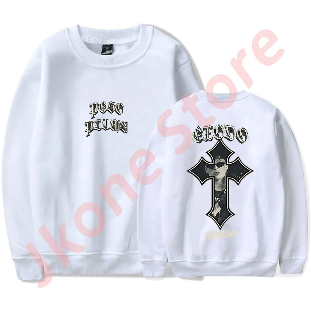 Peso Pluma Cross Sweatshirts Exodo Tour Merch Crewneck Clothes Women Men Fashion Casual HipHop Long Sleeve