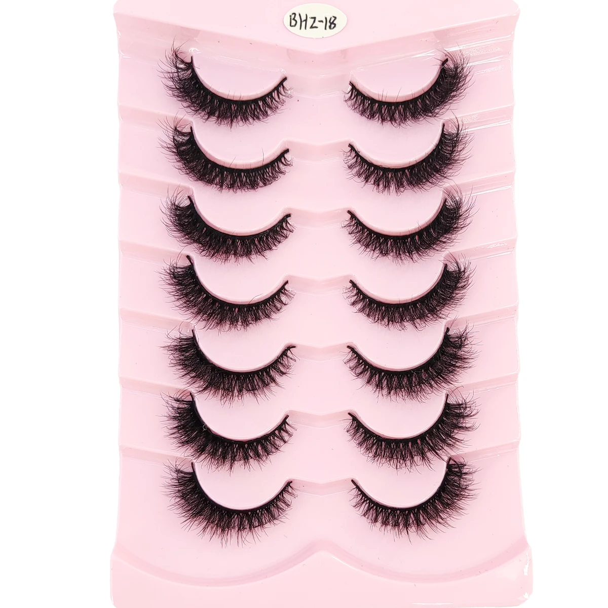 Neue 7 Paar Wimpern, weiche, flauschige 3D-Nerzwimpern, dicke, handgefertigte Volumen-Nerzwimpern, künstliche Wimpern, natürliche falsche Wimpern