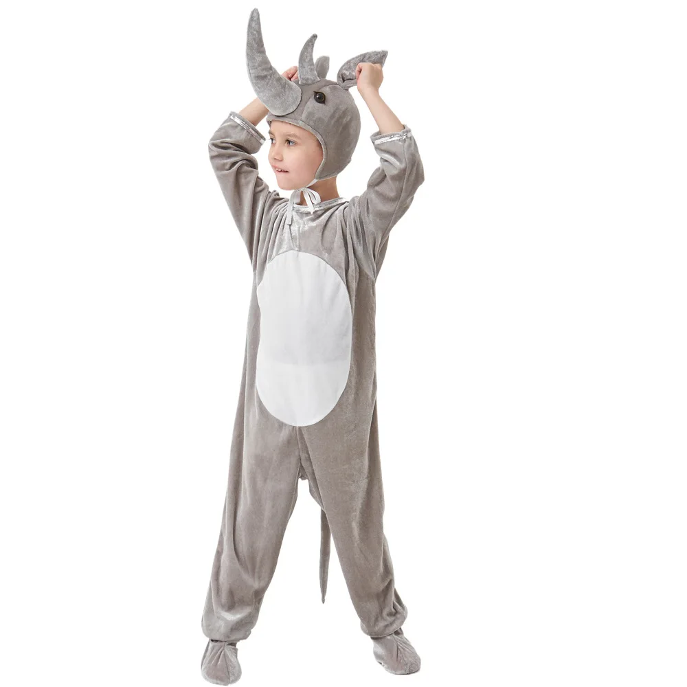 

New Children's One-piece Animal For Children's Day Rhinoceros Role-playing Cosplay Kindergarten Stage Performance Costume
