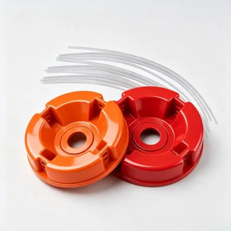 High Efficiency Universal Lawn Mower Head Steel Rope Through Hole Grass Trimming Head for Garden Weed Pruning