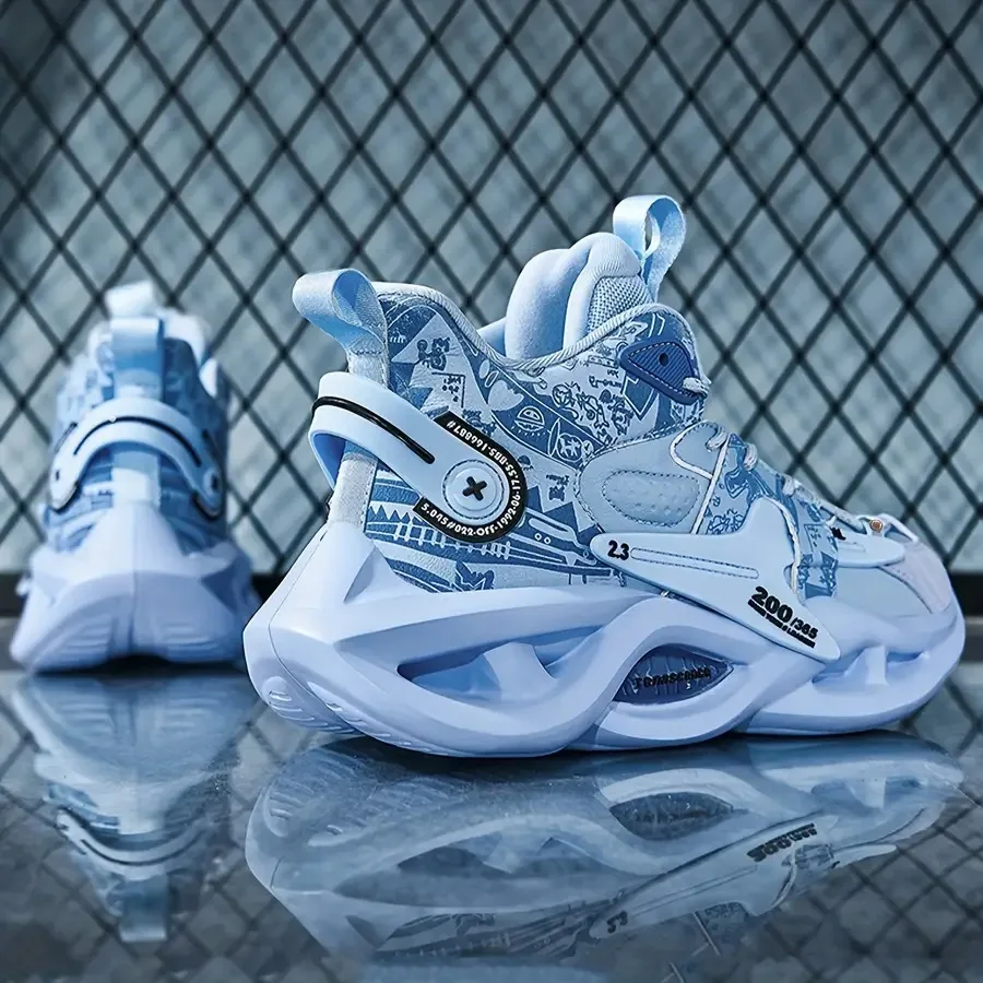 

Мужские высокие повседневные кроссовки на шнуровке, дышащие, для активного отдыха, с прочной резиновой подошвой, удобные для всех сезонов