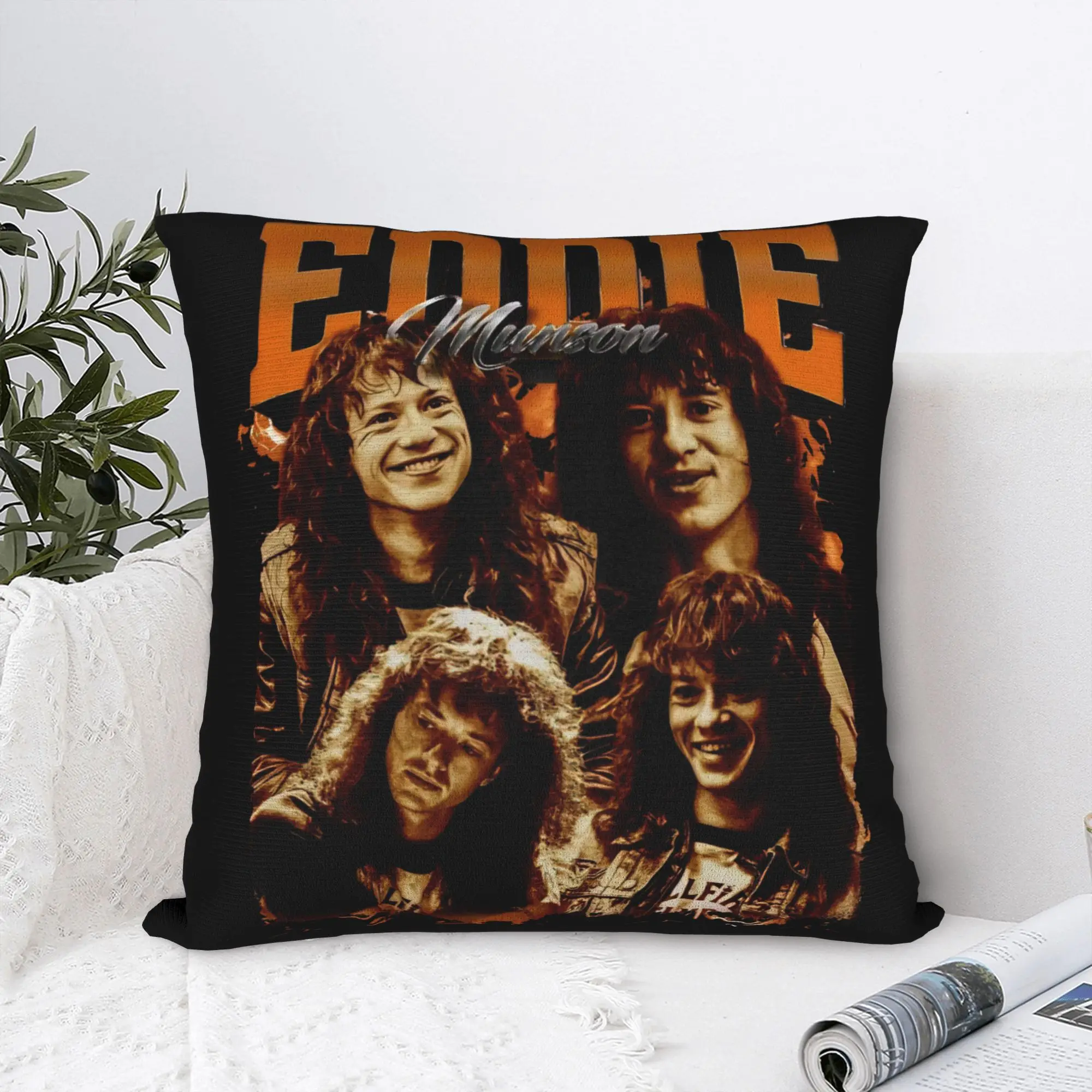 Eddie Munson  Pillow Case  Morden Pillow Cover Graphic Pillowcases For Couch Sofa Bedroom