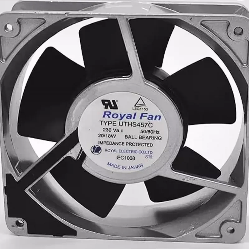 For Japan Royal TYPE UTHS457C 12038 230V 20/18W All Metal Iron Leaf Cooling Fan