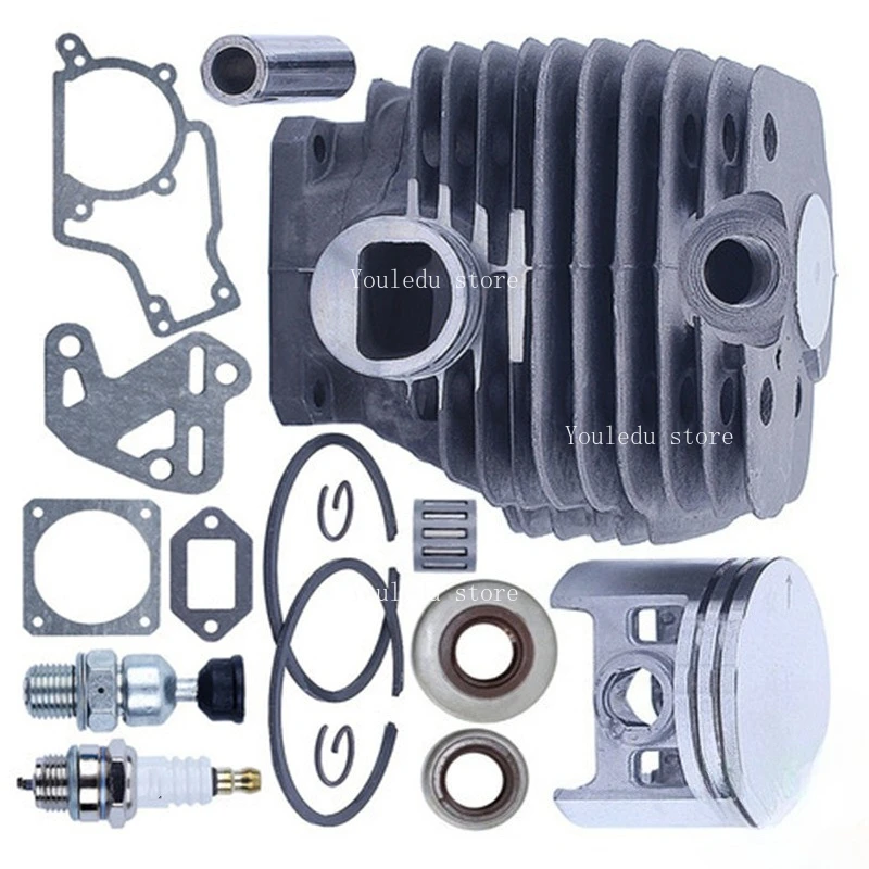 Suitable for MS380 038 cylinder assembly, cylinder body, piston, needle roller, oil seal, paper pad, 52MM chain saw accessories
