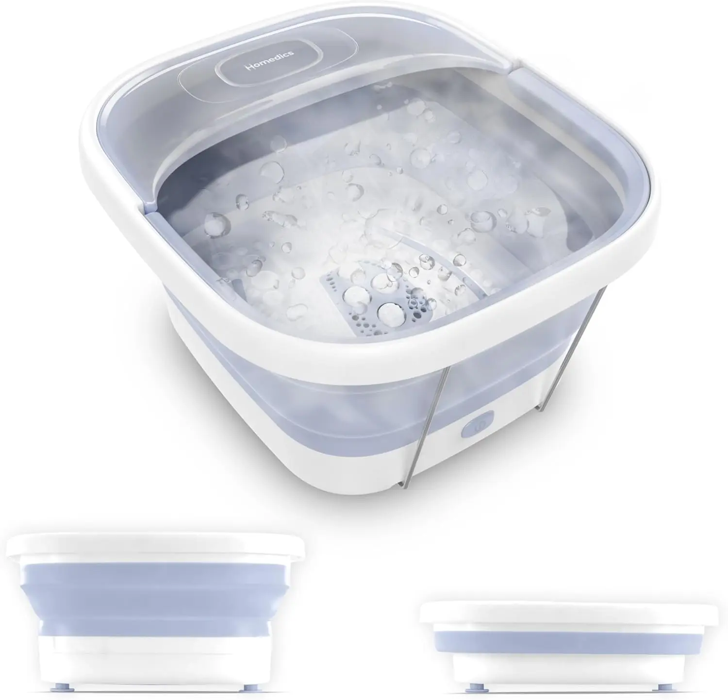 

Collapsible Footbath with Bubble Massage, Heat Retention, and Safety-Lock System, Includes Bath Salts