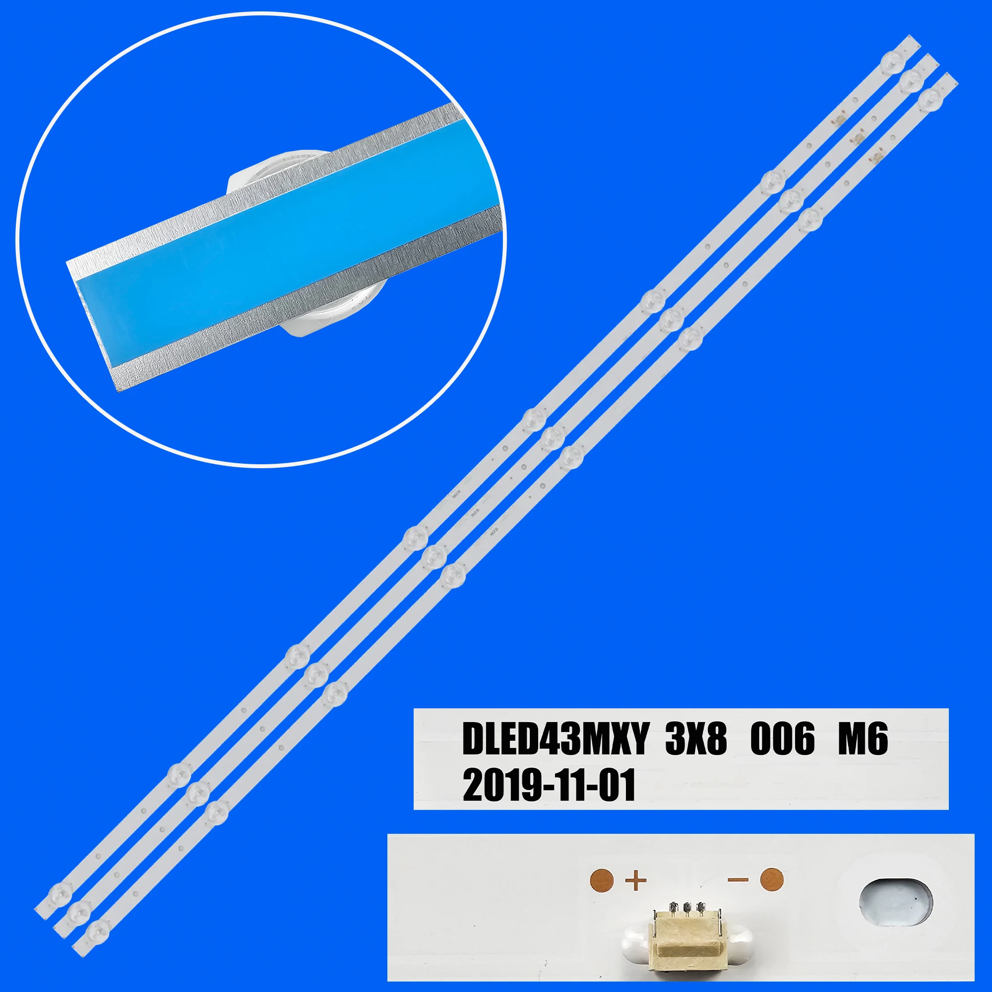 Светодиодная лента подсветки для HL-4300 F43E7000M 43S01FD207B 43S01FD206B 43MC4000 DLED43MXY 3X8 006 M6