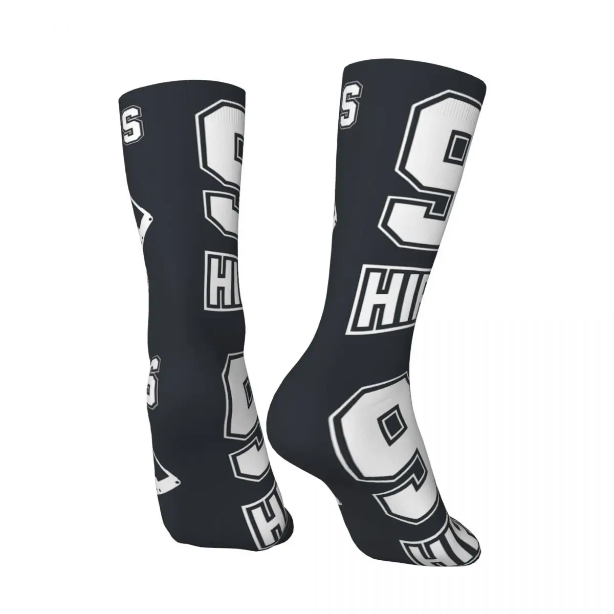 Happy 90's Hiphop Printed Men's Socks Retro Harajuku hip hop urban modern Seamless Crew Sock Gift official-website tops fugees