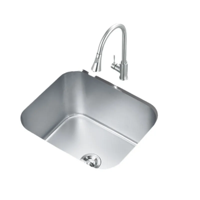 The manufacturer supplies 304 stainless steel vegetable washing small single basin small apartment outdoor bar counter kitchen s