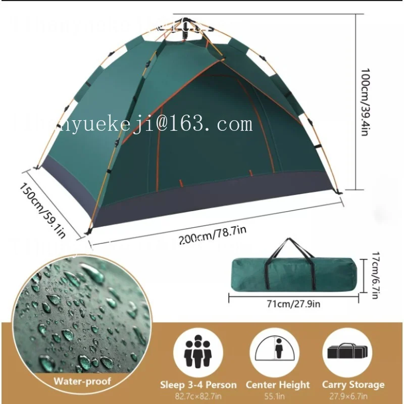 Polar Everest Pop-Up Tent Automatic Double Sunshade Camping Double Layer Tent Beach Outdoor