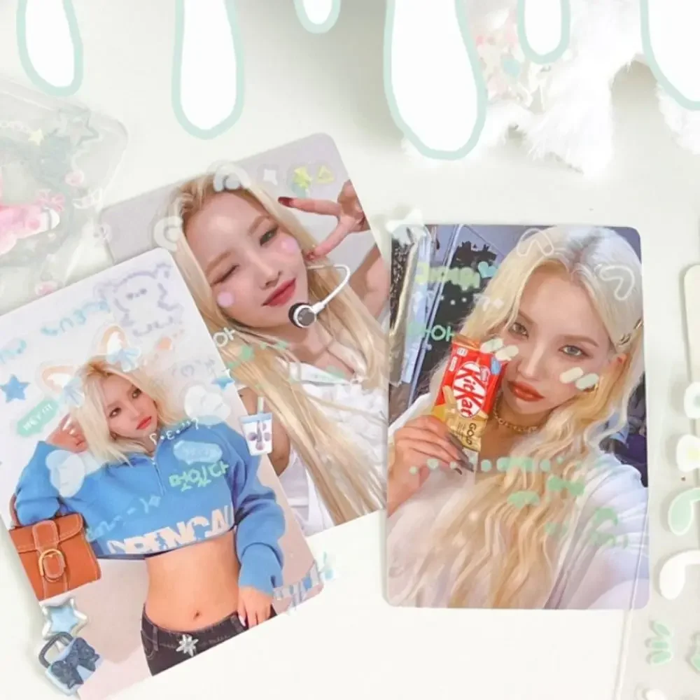 Korean Cute Rabbit Ear Blusher Sticker Kawaii PET DIY Decor Stickers Photo Card Album Kids Toy Sticker Gift