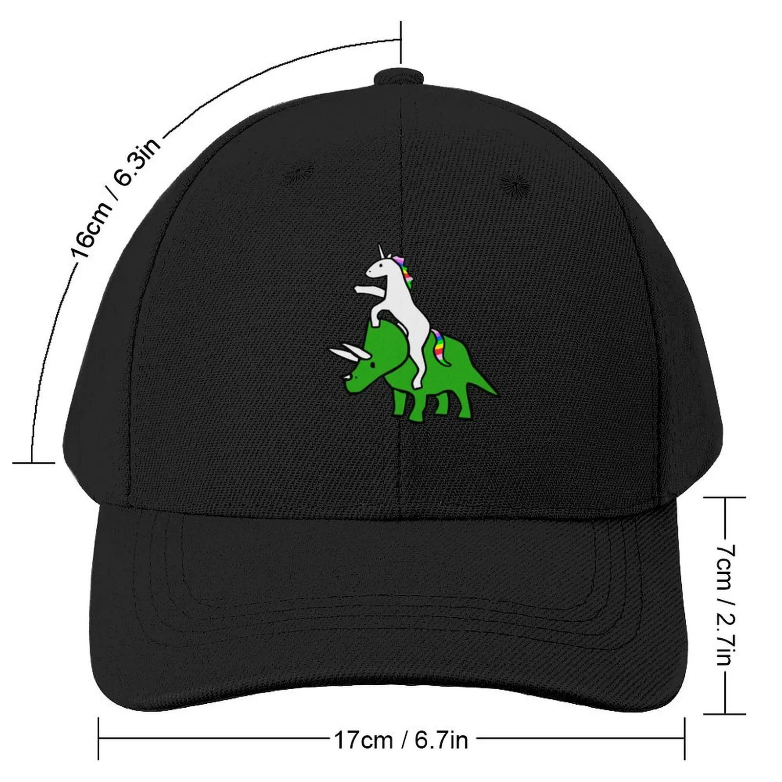 Unicorn Riding Triceratops Baseball Cap New Hat Sunscreen Men's Luxury Women's