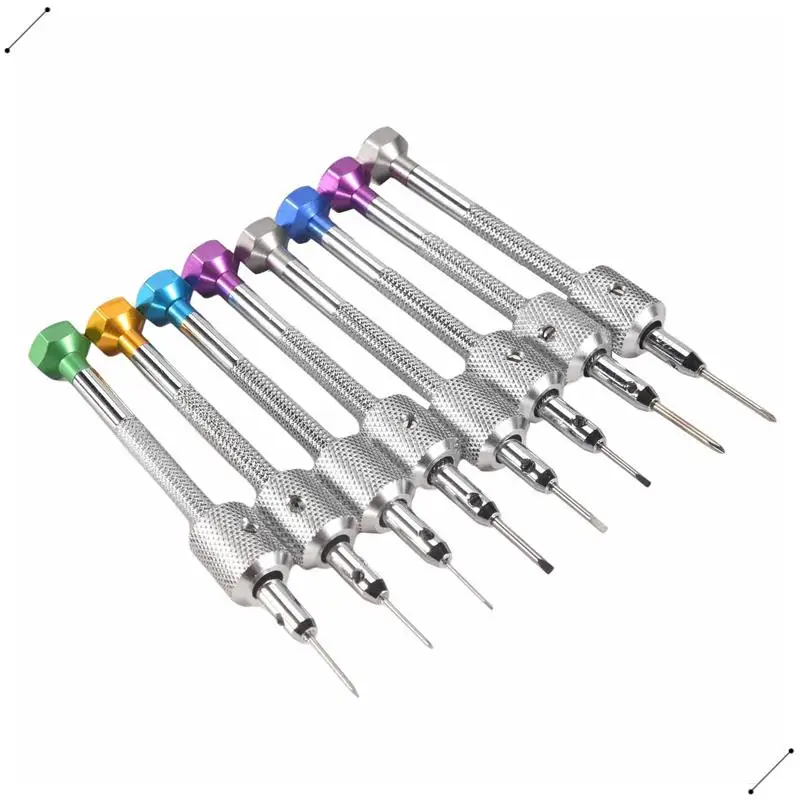 

8 Pcs Watch Screwdrivers With Metal Stand Tool For Watch Repair Watch Screwdriver Set