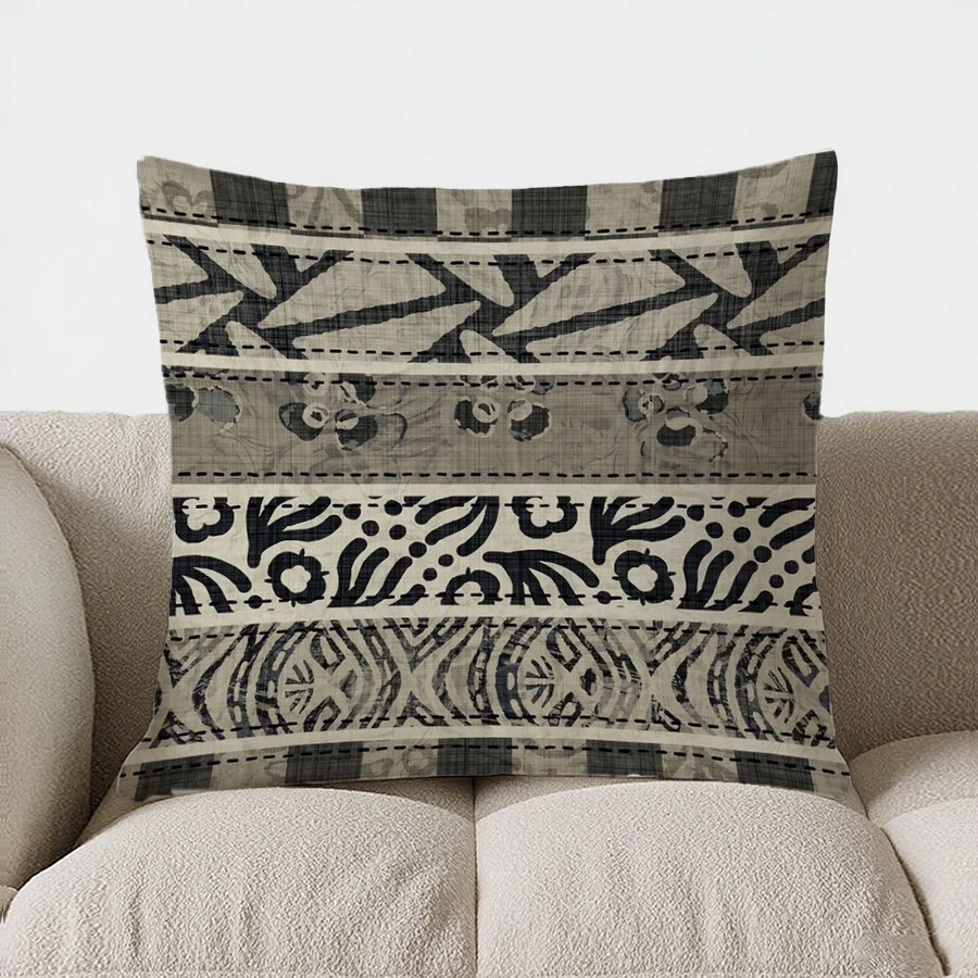 

Home Decor Ethnic Geometric Pattern Throw Pillow Cover Pattern Cushion Cover Suitable for Sofa Bedroom