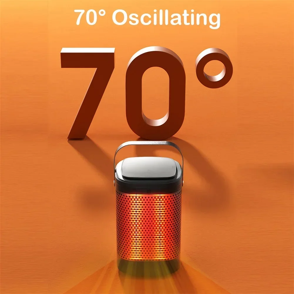 

1500W PTC Electric Heater with Remote Control Touch Screen 12H Timer and 70 Degree Oscillation for Living Room